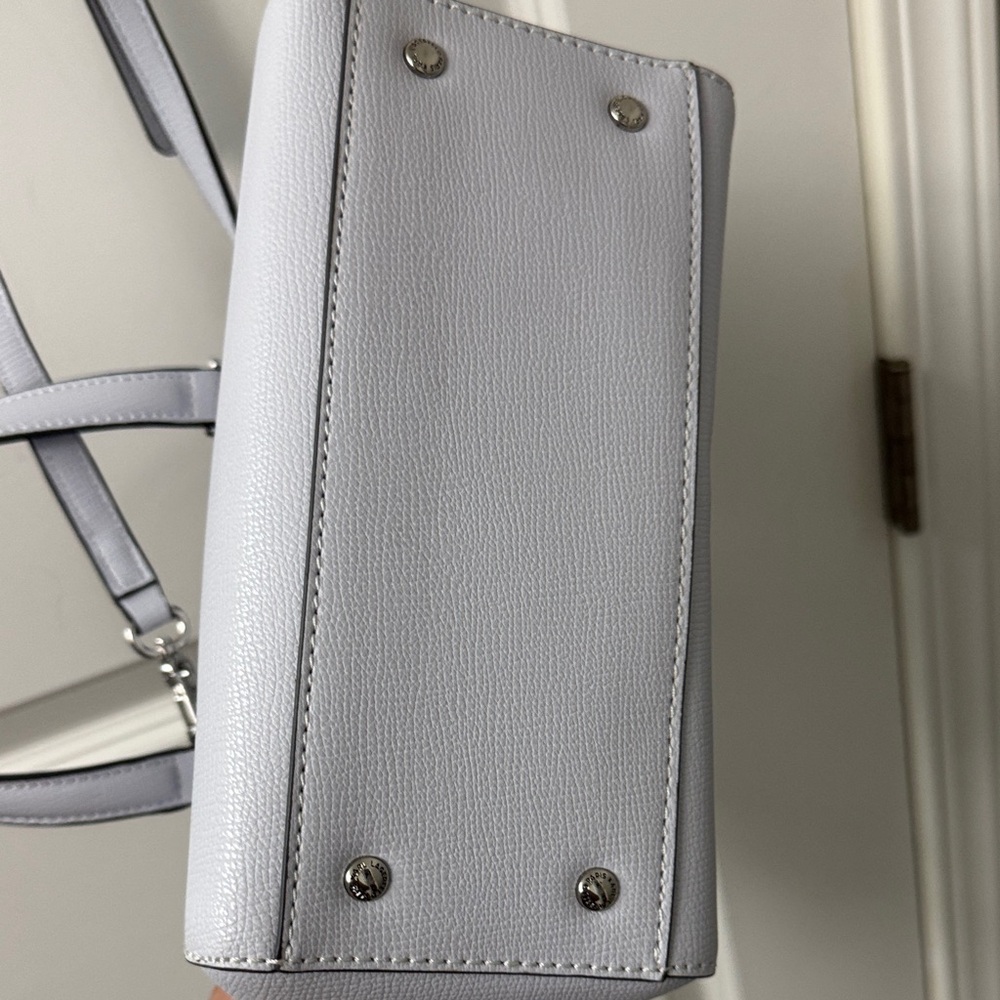 Karl Lagerfeld Light Gray Satchel with Charms - Picture 7 of 10